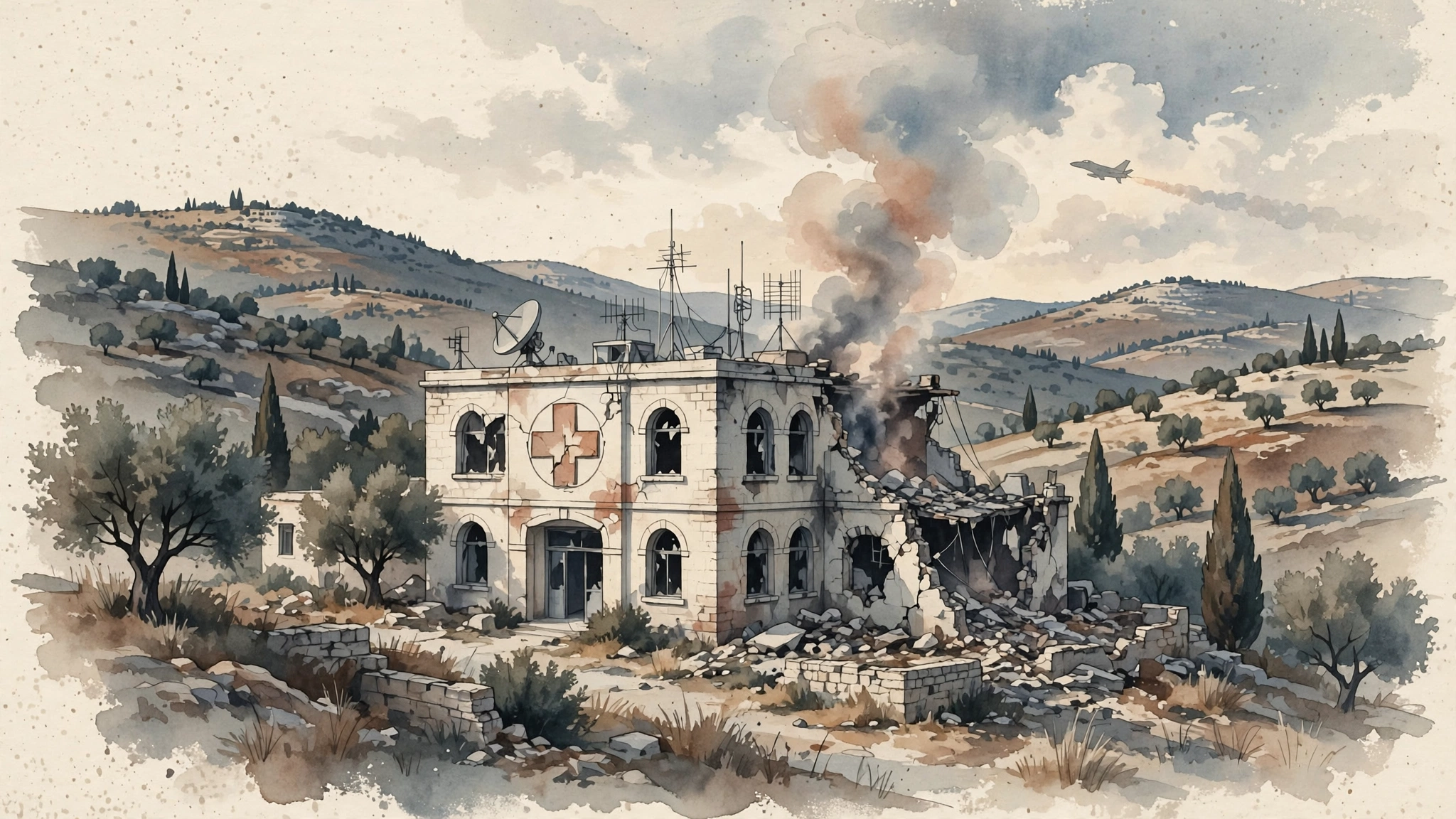 Israel Strikes Hezbollah Command Center in Southern Lebanon Hospital