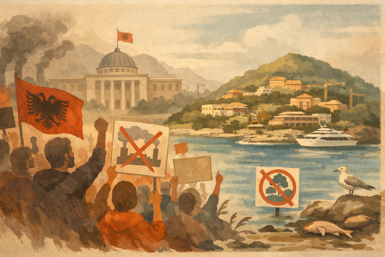 Albanian Protests Threaten Government Over Kushner-Trump Luxury Resort Plan