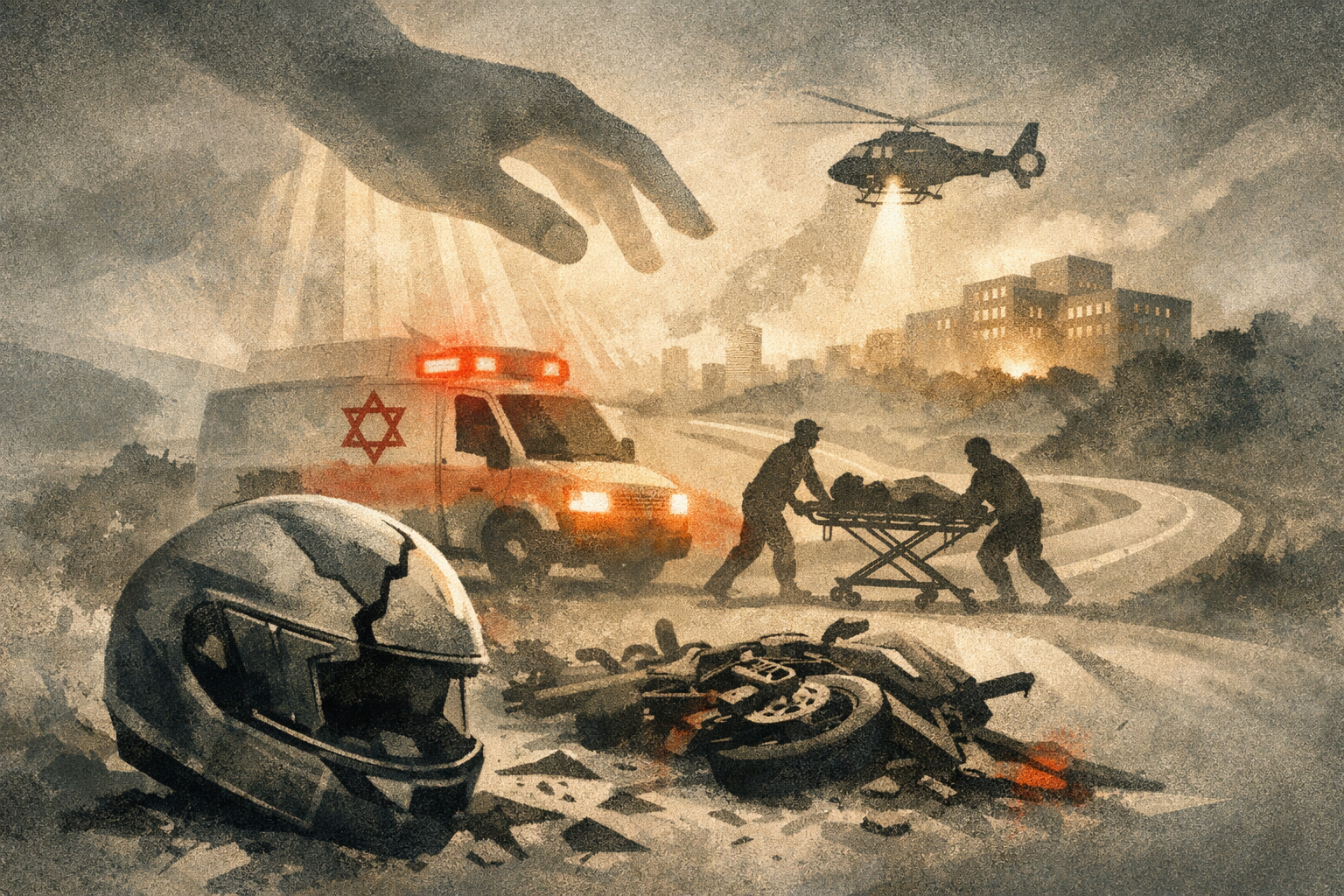 Motorcyclist Critically Injured in Crash Near Bnei Atarot